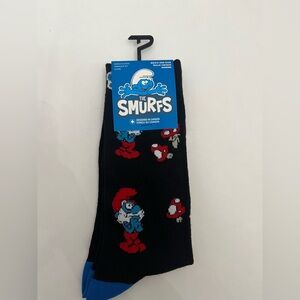 The Smurfs Papa Smurf Socks Fits Men’s Shoe Size 7-12